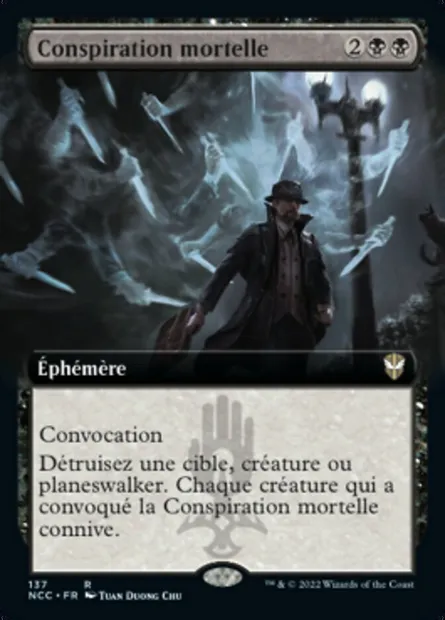 Conspiration mortelle, carte Magic NCC 137 — extension New Capenna Commander