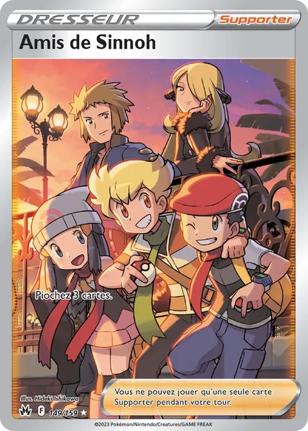 Amis de Sinnoh, carte Pokémon CRZ 149 — extension Zénith Suprême