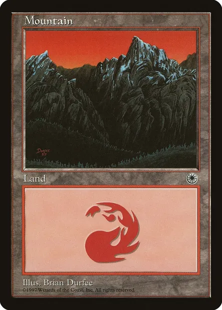 Mountain, Magic card POR 208 — Portal set
