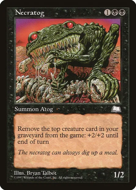 Nécratog, carte Magic WTH 76 — extension Aquilon