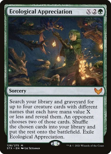Ecological Appreciation, Magic card STX 128 — Strixhaven: School of Mages set