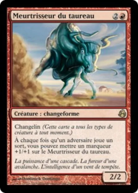 Meurtrisseur du taureau, carte Magic MOR 109 — extension Leveciel