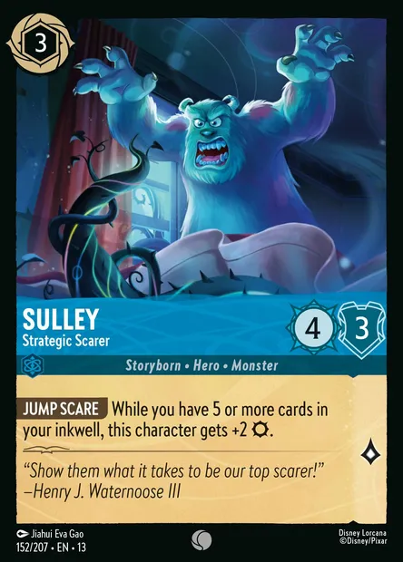 Sulley - Strategic Scarer, Disney Lorcana card CH13-152 — Attack of the Vine! set