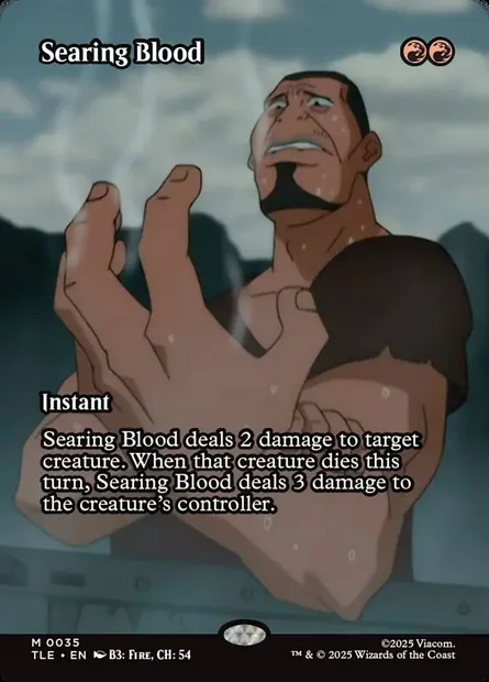 Searing Blood, Magic card TLE 35 — Avatar: The Last Airbender Eternal set