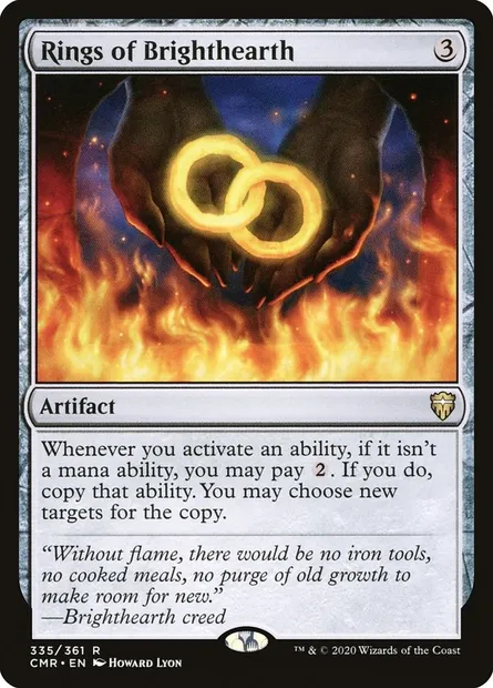Rings of Brighthearth, Magic card CMR 335 — Commander Legends set