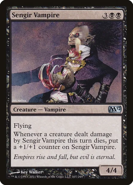 Sengir Vampire, Magic card M12 107 — Magic 2012 set