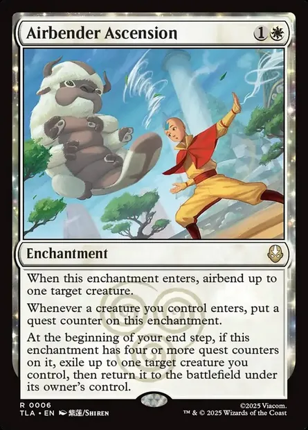 Airbender Ascension, Magic card TLA 6 — Avatar: The Last Airbender set