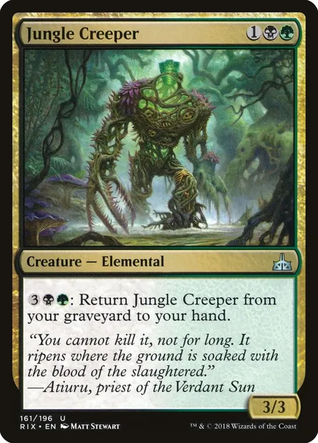 Jungle Creeper, Magic card RIX 161 — Rivals of Ixalan set