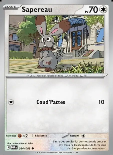 Sapereau, carte Pokémon POR 064 — extension Équilibre Parfait