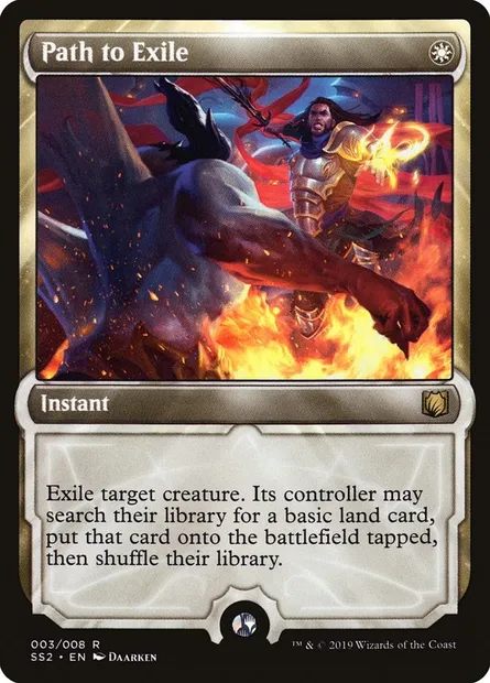 Chemin vers l'exil, carte Magic SS2 3 — extension Signature Spellbook: Gideon