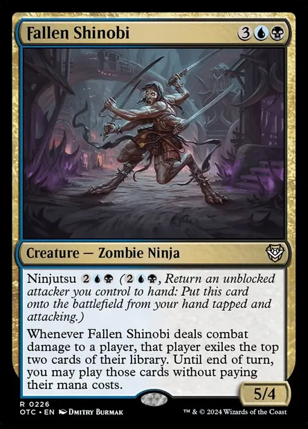 Fallen Shinobi, Magic card OTC 226 — Outlaws of Thunder Junction Commander set