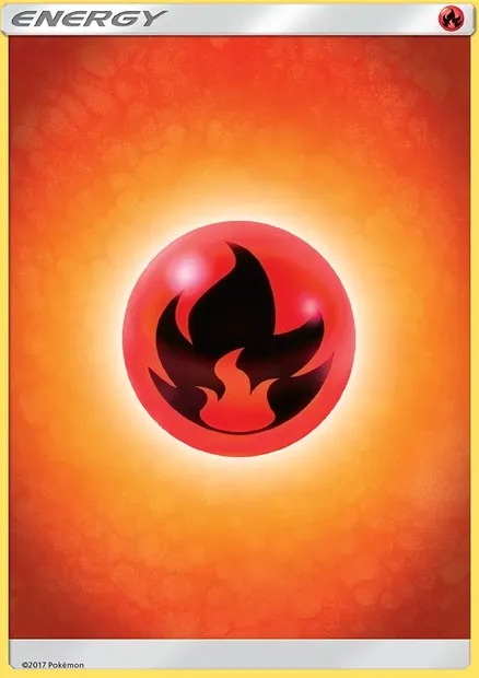 Fire Energy, Pokémon card SUM 165 — Sun & Moon set