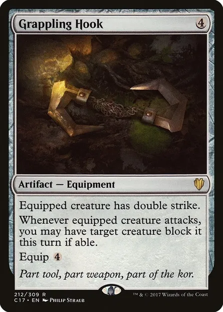 Grappling Hook, Magic card C17 212 — Commander 2017 set