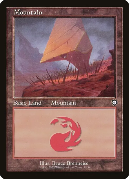 Montagne, carte Magic BRC 35 — extension The Brothers' War Commander