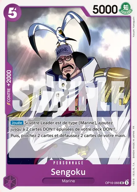 Sengoku, carte One Piece OP16-066 — extension L'HEURE DE LA BATAILLE DÉCISIVE