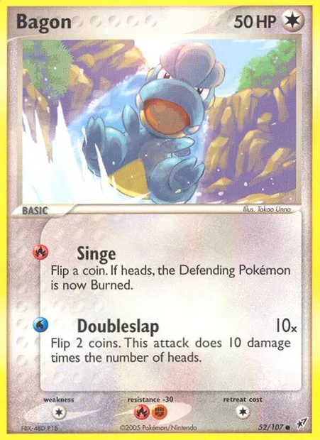 Bagon, Pokémon card DX 52 — Deoxys set