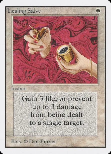 Healing Salve, Magic card 2ED 23 — Unlimited Edition set