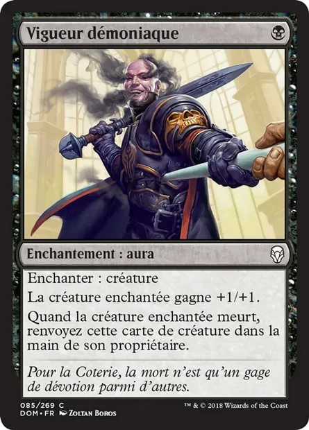 Vigueur démoniaque, carte Magic DOM 85 — extension Dominaria