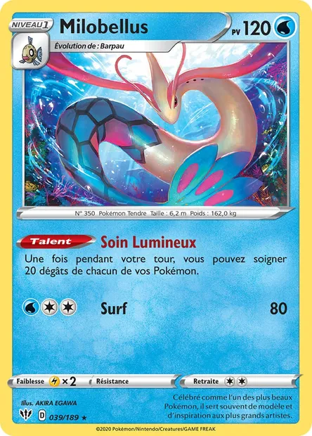 Milobellus, carte Pokémon DAA 39 — extension Ténèbres Embrasées