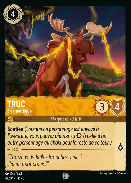 Truc - Élan nordique, carte Disney Lorcana CH5-004 — extension Ciel Scintillant