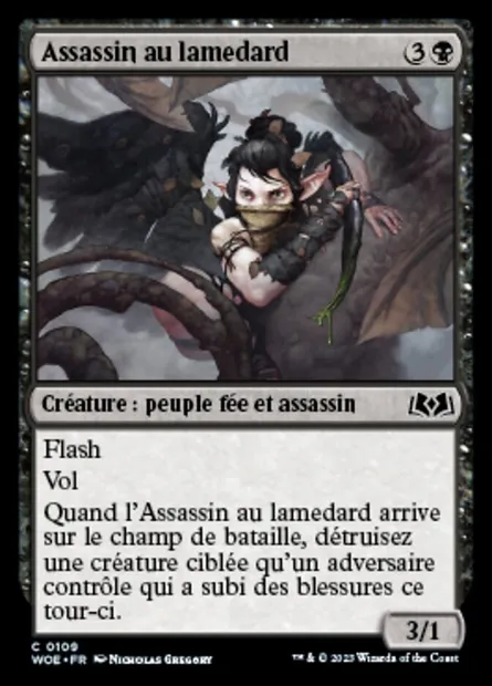 Assassin au lamedard, carte Magic WOE 109 — extension Wilds of Eldraine