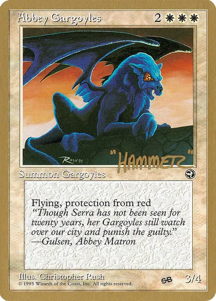 Abbey Gargoyles, Magic card PTC shr1sb — Pro Tour Collector Set set