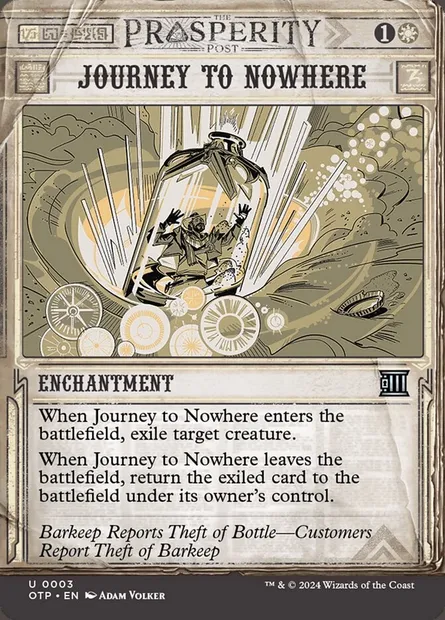Journey to Nowhere, Magic card OTP 3 — Breaking News set
