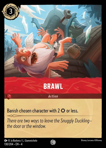 Brawl, Disney Lorcana card CH4-130 — Ursula's Return set