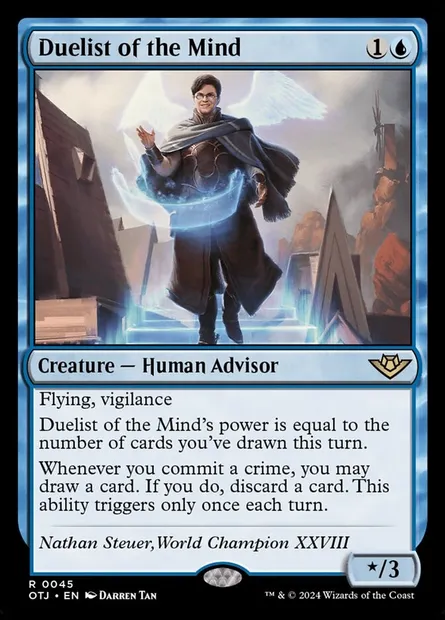 Duelist of the Mind, Magic card OTJ 45 — Outlaws of Thunder Junction set
