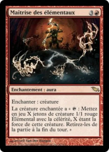 Maîtrise des élémentaux, carte Magic SHM 90 — extension Sombrelande