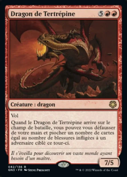 Dragon de Tertrépine, carte Magic GN3 82 — extension Game Night: Free-for-All