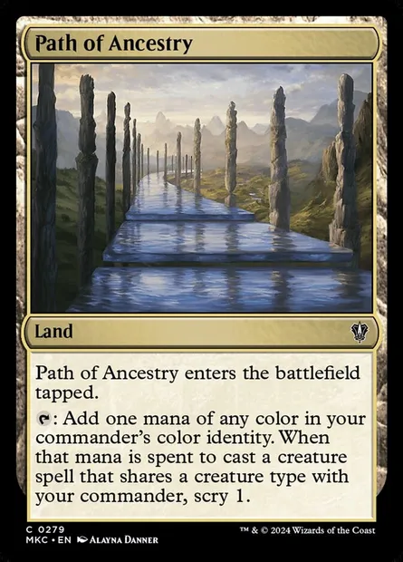 Path of Ancestry, Magic card MKC 279 — Murders at Karlov Manor Commander set