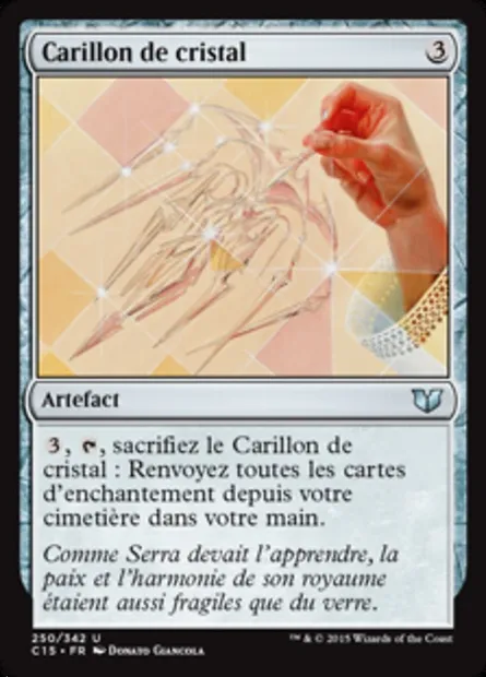 Carillon de cristal, carte Magic C15 250 — extension Commander 2015