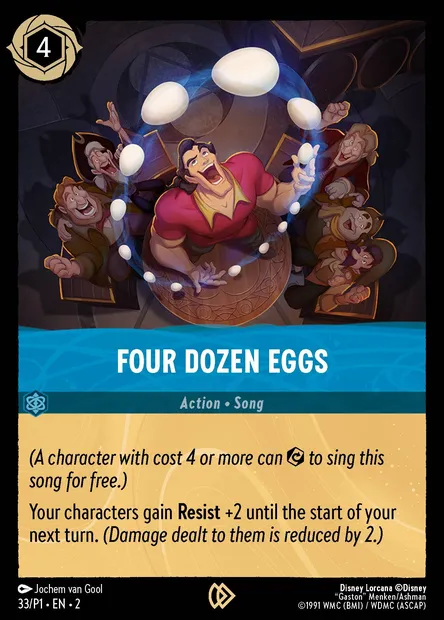 Four Dozen Eggs, Disney Lorcana card P1-033 — P1 set