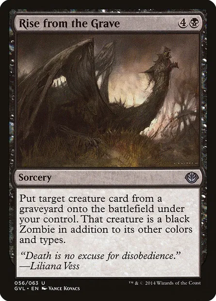 Rise from the Grave, Magic card GVL 56 — Duel Decks Anthology: Garruk vs. Liliana set