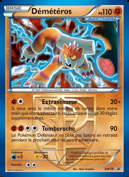 Démétéros, carte Pokémon BW 79 — extension Promo BW