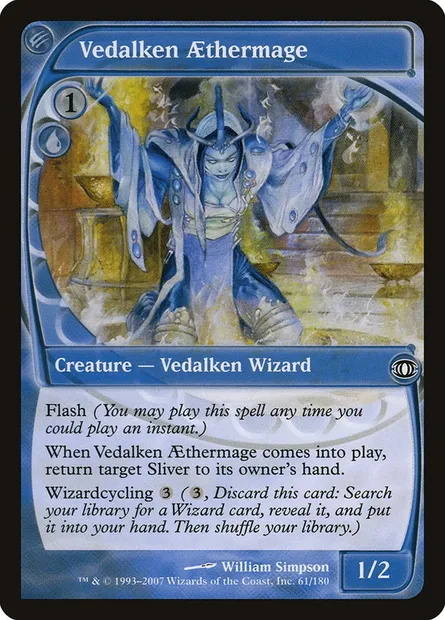 Vedalken Aethermage, Magic card FUT 61 — Future Sight set