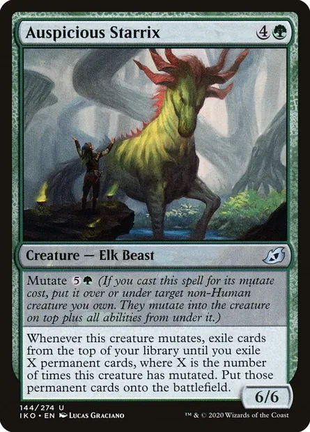 Auspicious Starrix, Magic card IKO 144 — Ikoria: Lair of Behemoths set