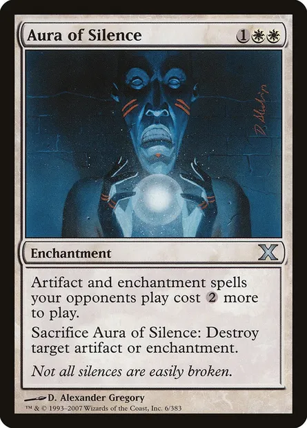 Aura of Silence, Magic card 10E 6 — Tenth Edition set