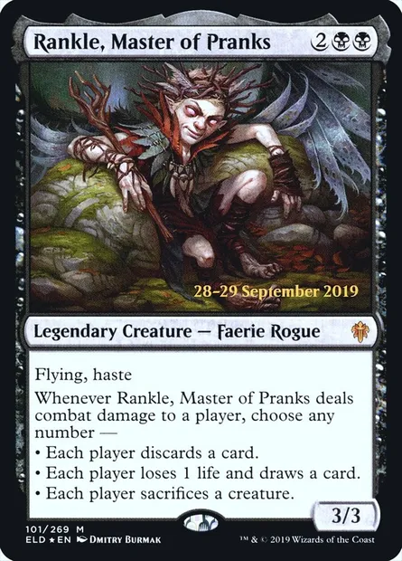 Turlupin, Maître farceur, carte Magic PELD 101s — extension Throne of Eldraine Promos