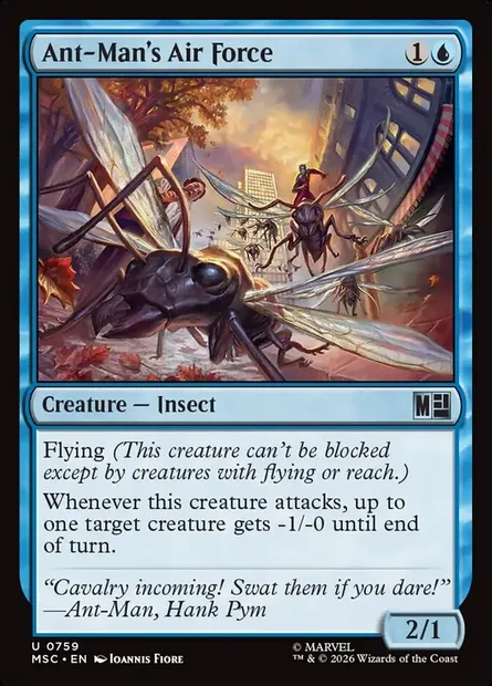 Ant-Man's Air Force, Magic card MSC 759 — Marvel Super Heroes Commander set