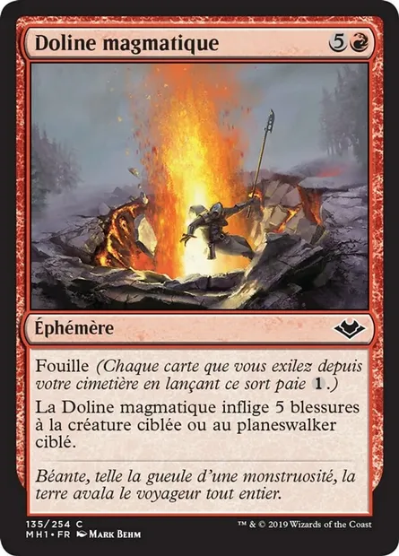 Doline magmatique, carte Magic MH1 135 — extension Horizons du Modern