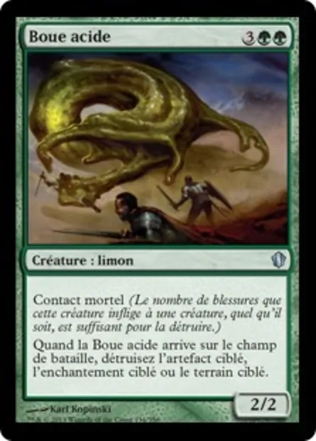 Boue acide, carte Magic C13 134 — extension Commander 2013
