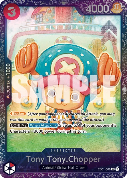 Tony-Tony Chopper, carte One Piece EB01-006 — extension MEMORIAL COLLECTION