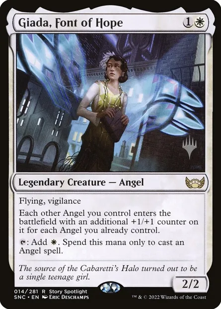 Giada, fontaine de l'espoir, carte Magic PSNC 14p — extension Streets of New Capenna Promos