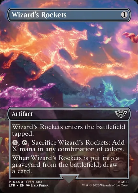 Wizard's Rockets, Magic card LTR 400 — The Lord of the Rings: Tales of Middle-earth set