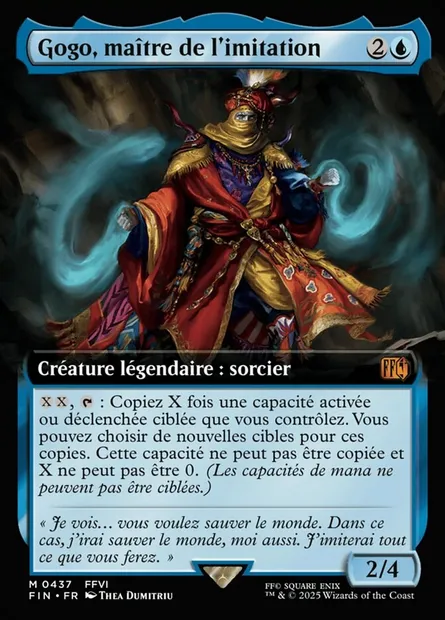Gogo, maître de l'imitation, carte Magic FIN 437 — extension Final Fantasy