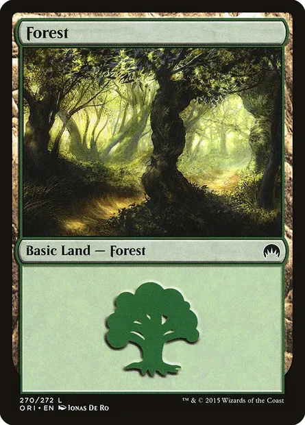 Forest, Magic card ORI 270 — Magic Origins set