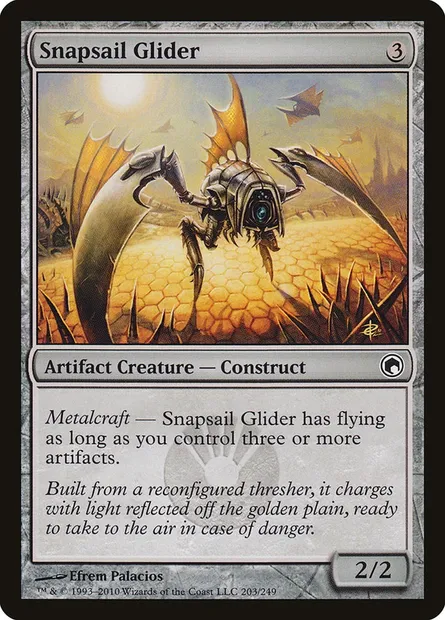 Snapsail Glider, Magic card SOM 203 — Scars of Mirrodin set