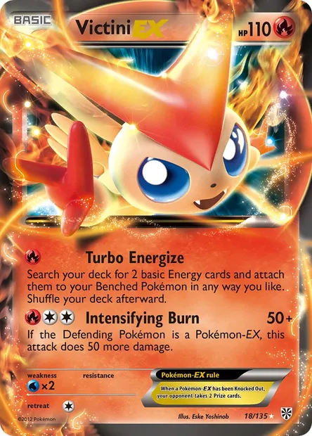 Victini-EX, Pokémon card PLS 18 — Plasma Storm set
